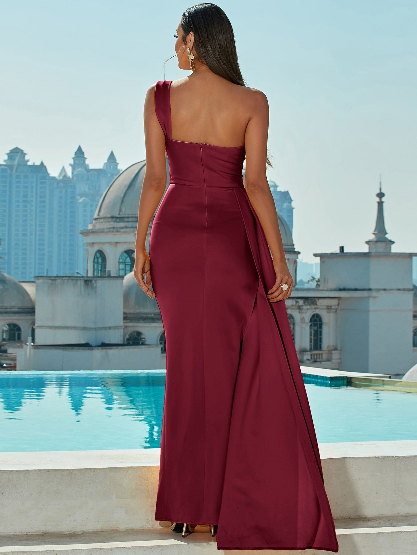 One Shoulder Gown - Ready to Ship
