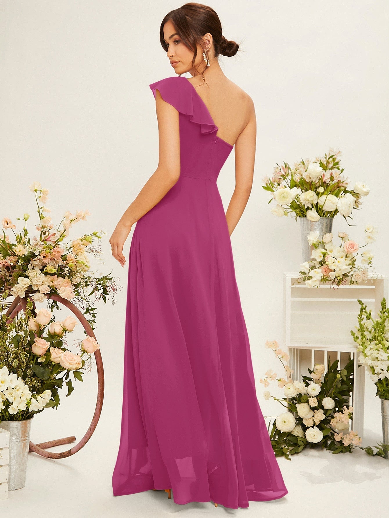 One Shoulder Bridesmaid Dress - Ready to Ship