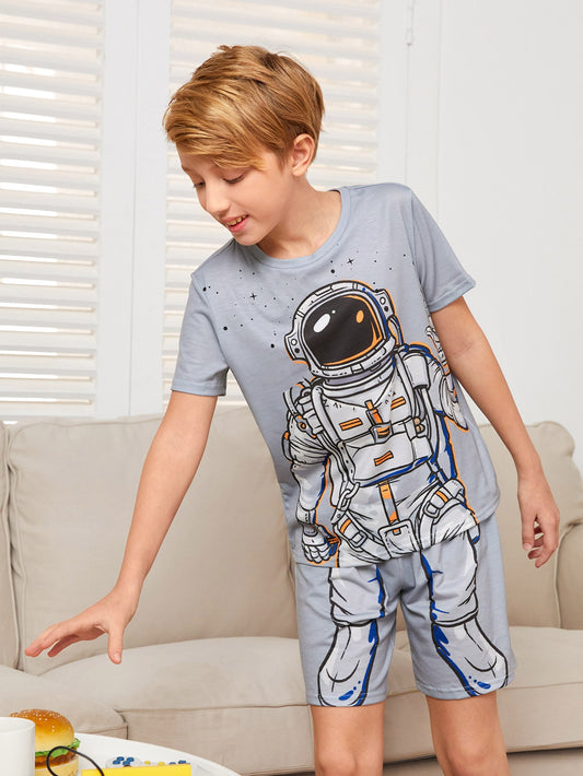 Boys Astronaut Print Pyjama Set