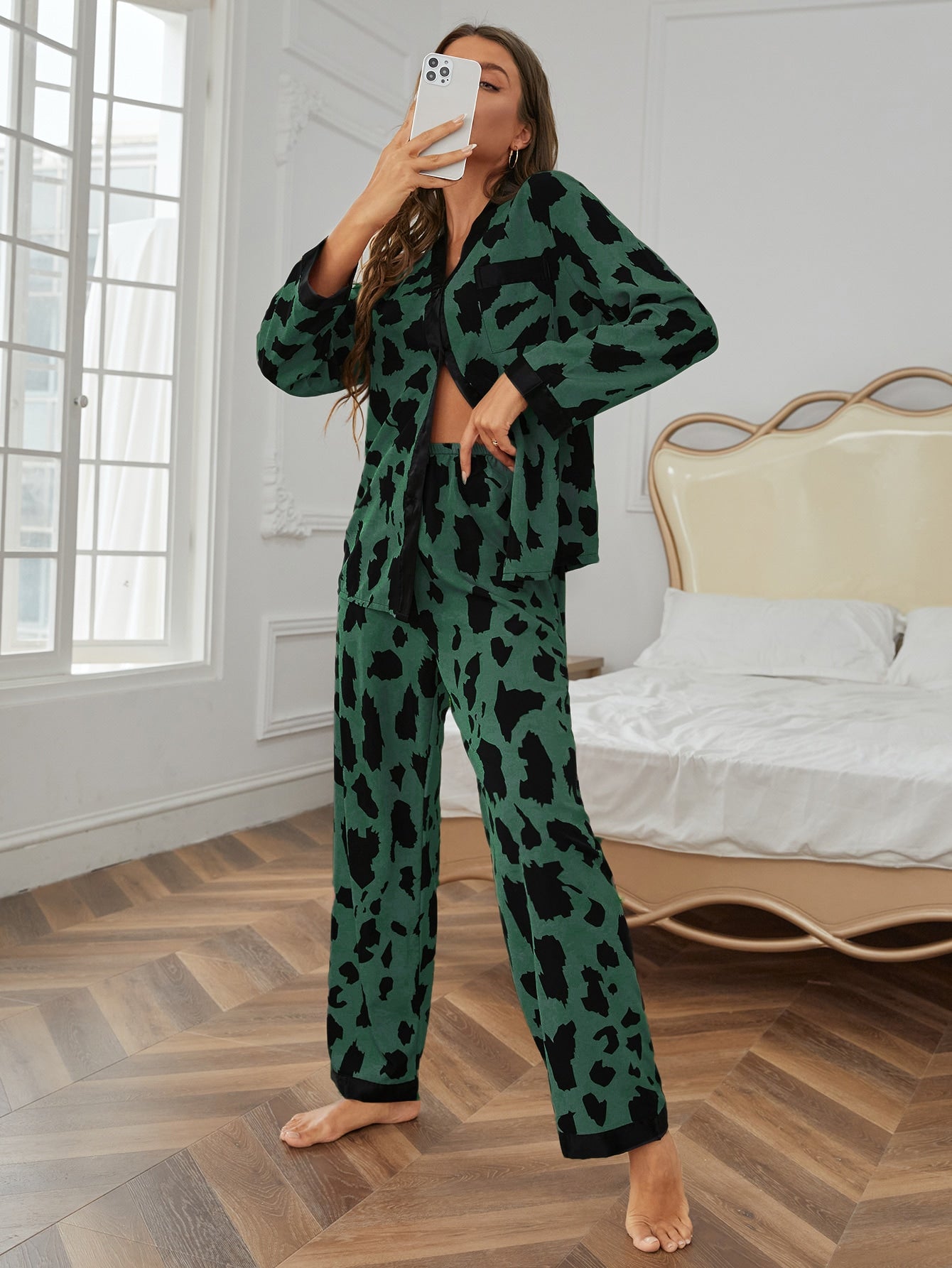 Animal Print Pyjama Set